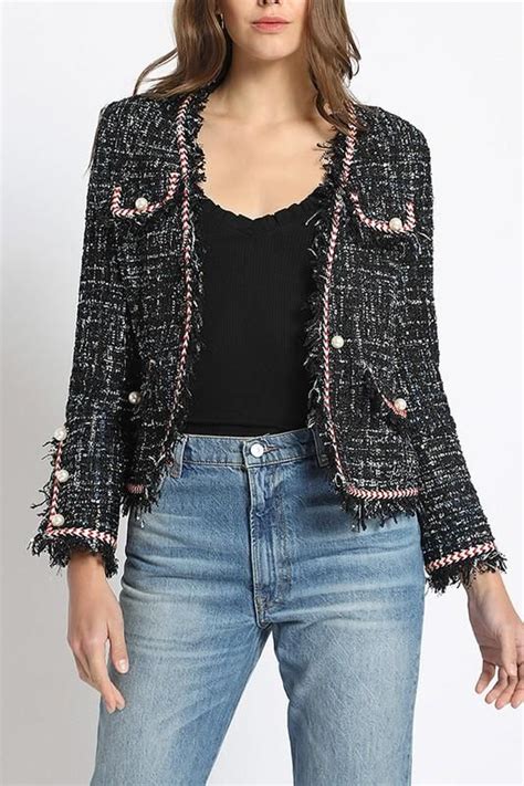 chanel boucle jacket replica|chanel inspired boucle jacket.